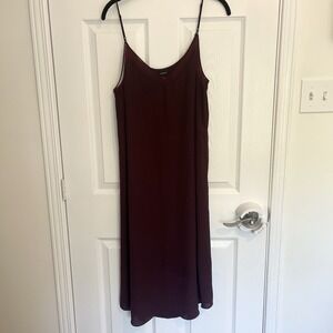 Babaton Sleeveless Purple Midi Dress Mesh‎ Minimalist Wedding Guest Party Medium